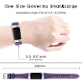 Pikkukuva 3 / 5: Premium-nahkainen säädettävä ranneke Fitbit Charge 6/5:lle - Täydellinen Purple Fitbit Charge 6