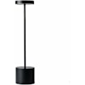 Miniatyrbillede 1 af 6: LED ledningsfri bordlampe, lille genopladelig metalbordslampe, 2 dæmpningsniveauer, moderne hotelrestaurant, soveværelse, lamper til - Perfet