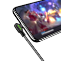 Miniatyrbillede 4 af 6: CNE Type-C USB-C kabel, vinklet nylon fast Cha - Perfet