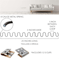 Miniatyrbillede 2 af 5: 25 tommer Sofa Fjeder Reparationssæt til Reparation af Sofa Støtte Kompatibel med Hængende Hynder Inkluderer 4 stk. Fjedre, Møbelpolstring Fjederclips Et-Perfet