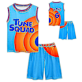 Miniatyrbillede 1 af 4: 6-14 År Børne Space Jam Jersey Outfit Basketball Træningsdragt - Perfekt 13-14 Years