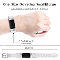 Miniatyrbilde 3 av 5: Ekte Lær Justerbar Rem Kompatibel med Fitbit Charge 6/5 - Komfortabel og Slitesterk Kaffe Rem - Perfekt White Fitbit Charge 6