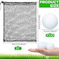 Miniatyrbillede 2 af 5: 100 stk. Golføvelsesbolde Hul Golfbold Træningsgolfbolde med Mesh Snørepose til Opbevaring til Træning - Perfekt