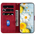 Pikkukuva 4 / 5: Kotelo yhteensopiva Xiaomi Redmi Note 11s:n kanssa, kohokuvioitu Lily-läppälompakko, ensiluokkainen PU-nahkakansi korttipidikkeellä - Perfet Red