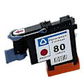 Miniatyrbillede 1 af 2: Printhead C4820a C4821a C4822a C4823a Print Head til Hp 80 Designjet 1000 1050 1055 - Perfekt C4822A
