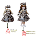 Miniatyrbild 4 av 5: 30 cm docka 1/6 Bjd docka eller kläder tillbehör prinsessa docka barn flickor födelsedagspresent leksaker - Perfekt 1 Doll and clothes (b)
