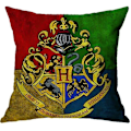 Miniatyrbillede 5 af 5: SZTXJ 4 stk. Harry Potter Ildpokalen i flammer Linned pudebetræk Print Pudebetræk Hjem Sofa Seng Dekoration 45x45cm-Perfet 0 0