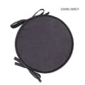 30/38 cm Enfärgad Mjuk Rund Stol Sittdyna Sittdynor med Band - Perfekt Deep Grey 30cm