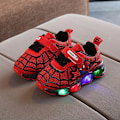 Miniatyrbillede 2 af 5: Børnesportsko Spiderman Lysende Sneakers Børn Led Lysende Sko til Drenge-Perfet Red 29