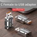 Miniatyrbilde 2 av 4: USB Type C Hunn til Micro-USB Hann Adapter Kobling - Perfet