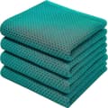 6-pack 100% Bomull Frotté Köksdukar - Hängögla för Disk och Köksrengöring - Perfekt Blue-green 34*73cm