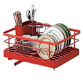 Miniatyrbild 1 av 4: Diskställ med Stor Kapacitet, Automatisk Avrinning & Halkfri Design - Stabilt, Utrymmesbesparande, Enkel Installation - Perfekt red