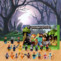 Miniatyrbillede 4 af 4: Minecraft Actionfigurer Modelle Legetøjs Julekalender 2024 - 24 Dages Nedtælling Blind Box Overraskelsesgave - Perfekt
