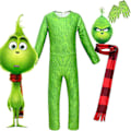 Miniatyrbillede 4 af 4: Grinch Kostume til Drenge - Perfekt til Julefest 12-13 Years