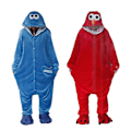 Pikkukuva 1 / 2: Sesame Street Cookie Monster Sininen ja Punainen Elmo -asu - Pyjama - Perfet Red L