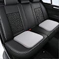 Miniatyrbilde 2 av 5: Setepute i Memory Foam med Bånd, Sakte Tilbakefjæring, Fire Årstider, Sklisikker, Vaskbar - Perfekt dark blue Small
