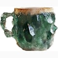 Miniatyrbillede 1 af 5: Mineralkrystal Kaffeekrus, Flerfarvet Mineralkrystal Kaffeekrus - Perfekt green
