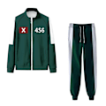 Miniatyrbilde 1 av 5: Squid Game Kostyme, Squid Game Barn Kostyme, Squid Game Sportsklær, Koreansk Folkespill Kostyme Sett, Squid Game Barn Kostyme, Cosplay-Perfet Dark Green D,140 cm