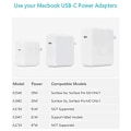 Miniatyrbilde 3 av 5: Nylonflettet Kompatibel med Surface Connect til USB-C Ladekabel Kompatibel med Surface Pro7 Go2 Pro6 5/4/3 Surface L-Perfet