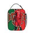 Miniatyrbild 5 av 5: Cristiano Ronaldo Cr7 Isolerad Lunchväska Kylare Lunchbox Isolerad Lunchbox Lunchväska för Kvinnor Barn Skola - Perfekt 10