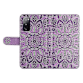 Miniatyrbild 5 av 5: Kompatibel med Galaxy S20 FE / S20 FE 5G / S20 Lite Solros PU Läder Magnetiskt Plånboksfodral med Ställ - Perfekt Purple