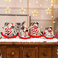 Miniatyrbillede 2 af 4: Lbq julepynt juletræ gyngehest små gaver ornamenter Large Snowman