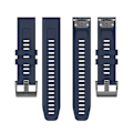 Miniatyrbild 5 av 5: Silikonarmband 26mm för Garmin Fenix 7x/6x/5x Klocka Rem Loop Armband - Perfekt Midnight blue