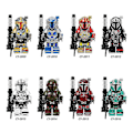 Miniatyrbild 1 av 2: 8 st Star Wars Minifigurer Set Actionfigurer Byggstenar Barngåva- Perfet