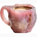 Miniatyrbillede 1 af 5: Mineralkrystal Kaffeekrus, Flerfarvet Mineralkrystal Kaffeekrus - Perfekt pink