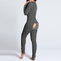 Miniatyrbild 1 av 4: Bästsäljande Damernas En-dels Pyjamas med Öppen Rygg för Bekväm Design - Perfekt Grey S