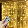Miniatyrbild 1 av 5: Jul USB LED-gardinljusslinga Festong LED-ljus Jul ljusslinga Dekoration 2024 Semester Bröllopsdekoration Ljus Varmvit- Perfet Warm White 6x3M