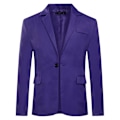Miniatyrbilde 1 av 5: HERRENES Formell Klassisk Hakket Krage Dobbel Split Ensfarget Enknapps Blazer - Perfekt Purple XL