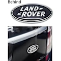 Miniatyrbillede 4 af 4: 2 stk Passer Land Rover Grill Badge Bagagerum Oval Badge Sticker, Passer Land Rover Range Rover Badge Navneskilt (sort)-Perfet