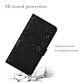 Miniatyrbilde 5 av 5: Kompatibel med Samsung Galaxy A25 5G (Global) (161.0 x 76.5 x 8.3mm) Lommebok Etui Lær+TPU Etnisk Stil Deksel - Perfekt Black