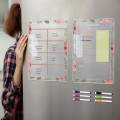 Miniatyrbilde 5 av 10: Akryl Magnetisk ukeplanleggerkalender for kjøleskap tørrslettebrett - Perfet null - TYU053 Large