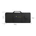 Miniatyrbillede 3 af 6: Bærbar 61 tangenter elektronisk klaver keyboard Gig Bag bæretaske 600d stof - Perfet