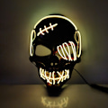Miniatyrbillede 1 af 6: Halloween Skull Mask Full Head Skeleton Biochemical Mask Gul - Perfet