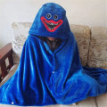 Pikkukuva 3 / 8: Poppy Playtime Huggy Wuggy -teema Lasten hupullinen pehmohuopaviitta - Perfet Blue