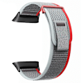 Miniatyrbillede 1 af 3: Passer til Polar Vantage urrem nylon loop justerbar håndledsrem - Perfekt Red Grey