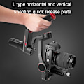 Miniatyrbillede 2 af 5: Slr Kamera Vertikal Hurtigudløserplade Generel til Zhiyun Weebill S Crane2/3 Stabilisator Tripod Gim-Perfet