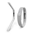 Pikkukuva 1 / 5: Yhteensopiva Fitbit Flex 2 -rannekkeen kanssa, rannekoruhihnan korvaava ranneke yhteensopiva Fitbit Flex 2:n kanssa - Täydellinen Grey S