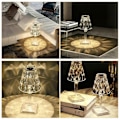 Miniatyrbilde 5 av 5: Farge Diamant Bordlampe Krystall LED Bar Bordlampe Oppladbar Berøringsfølsom Dimmer Sengelampe - perfekt