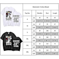 Miniatyrbillede 3 af 5: Unisex Taylor Swift The Eras Tour Trykt T-shirt Korte Ærmer Rundhals Casual Tops Bluser - Perfekt black 3XL