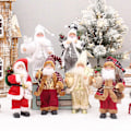 Miniatyrbillede 1 af 5: Jule julemanden dukke vindue dekoration stående stilling style 4 30cm