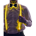 Miniatyrbilde 1 av 3: LED-seler med LED-sløyfe, lysende sløyfe, LED-sløyfe, perfekt for musikkfestivaler, Halloween-kostymefester - perfekt Yellow