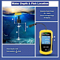 Miniatyrbilde 4 av 4: Kajakk Bærbar Fish Depth Finder Vann Håndholdt Fish Finder - Perfet