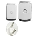 Miniatyrbild 2 av 6: led trådlös dörrklocka 36 bärbar dörrklocka 300m räckvidd dörrklocka eu plug silver