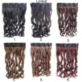 Miniatyrbillede 8 af 8: Clip-on / Hair extensions krøllet & lige 70cm - Flere farver - Perfet Rakt - 6