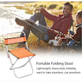 Miniatyrbilde 4 av 5: Sammenleggbar utendørs stol, kraftig, bærbar, for utendørs bruk, camping, fiske og utendørsaktiviteter - Perfekt Chair With Backrest Large Size