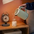 Miniatyrbillede 4 af 5: Kogende Vandkoger i Rustfrit Stål, Mini Rejsekoger til 0,8 Liter, 600 Watt Elektrisk Vandkoger, Dobbeltlagsdesign, Overophedningsbeskyttelse, Hurtig Kogningsfunktion, Stille green